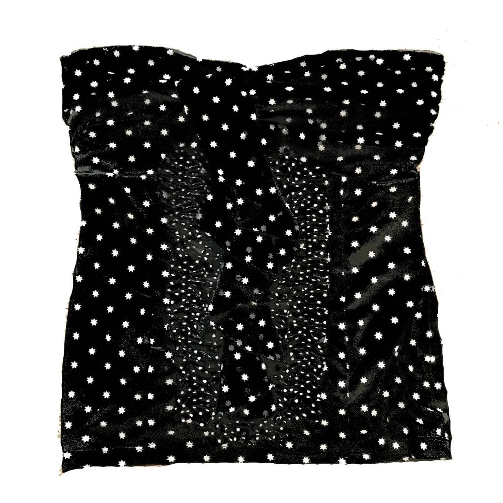 Whbm Starburst Ruffle Top Modcloth Stars Vacation Pinup Unique Vintage